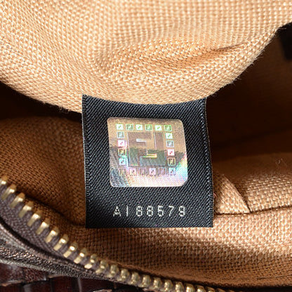 Fendi Zucca Nappa Nuvolata Vitello Tortuga Spy Bowler Tobacco Moro 8 of 10