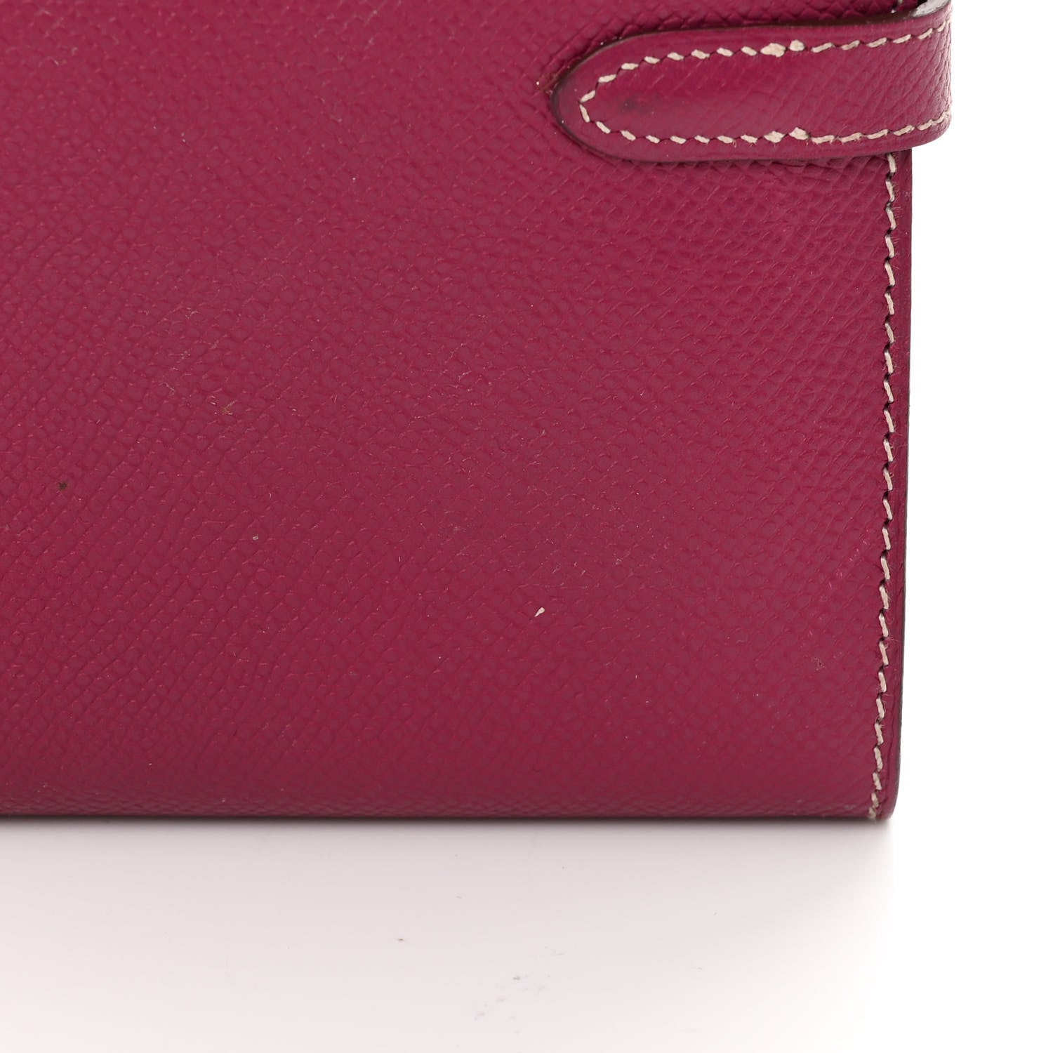 Hermes Epsom Candy Kelly Longue Wallet Tosca Rose Tyrien 11 of 17