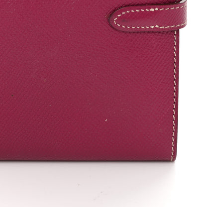 Hermes Epsom Candy Kelly Longue Wallet Tosca Rose Tyrien 11 of 17