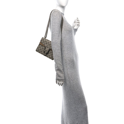 Gucci GG Supreme Monogram Mini Dionysus Shoulder Bag Taupe 2 of 11