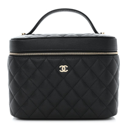Chanel Caviar Quilted Large Vanity Pouch Black 3 of 12