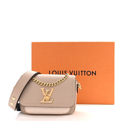 Louis Vuitton Grained Calfskin Lockme Tender Greige 10 of 10