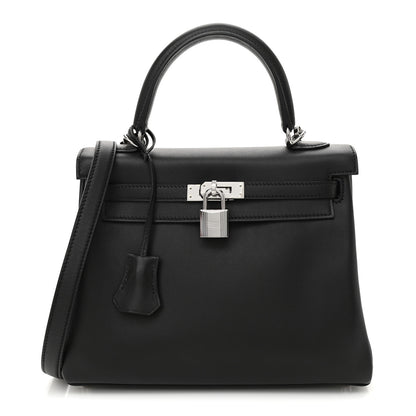 Hermes Swift Kelly Retourne 25 Black 1 of 11