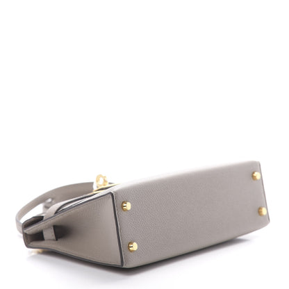 Hermes Epsom Mini Kelly Sellier 20 Gris Asphalt 3 of 10