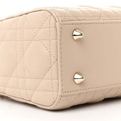 Christian Dior Lambskin Cannage Small My ABCDior Lady Dior Powder Beige 9 of 10