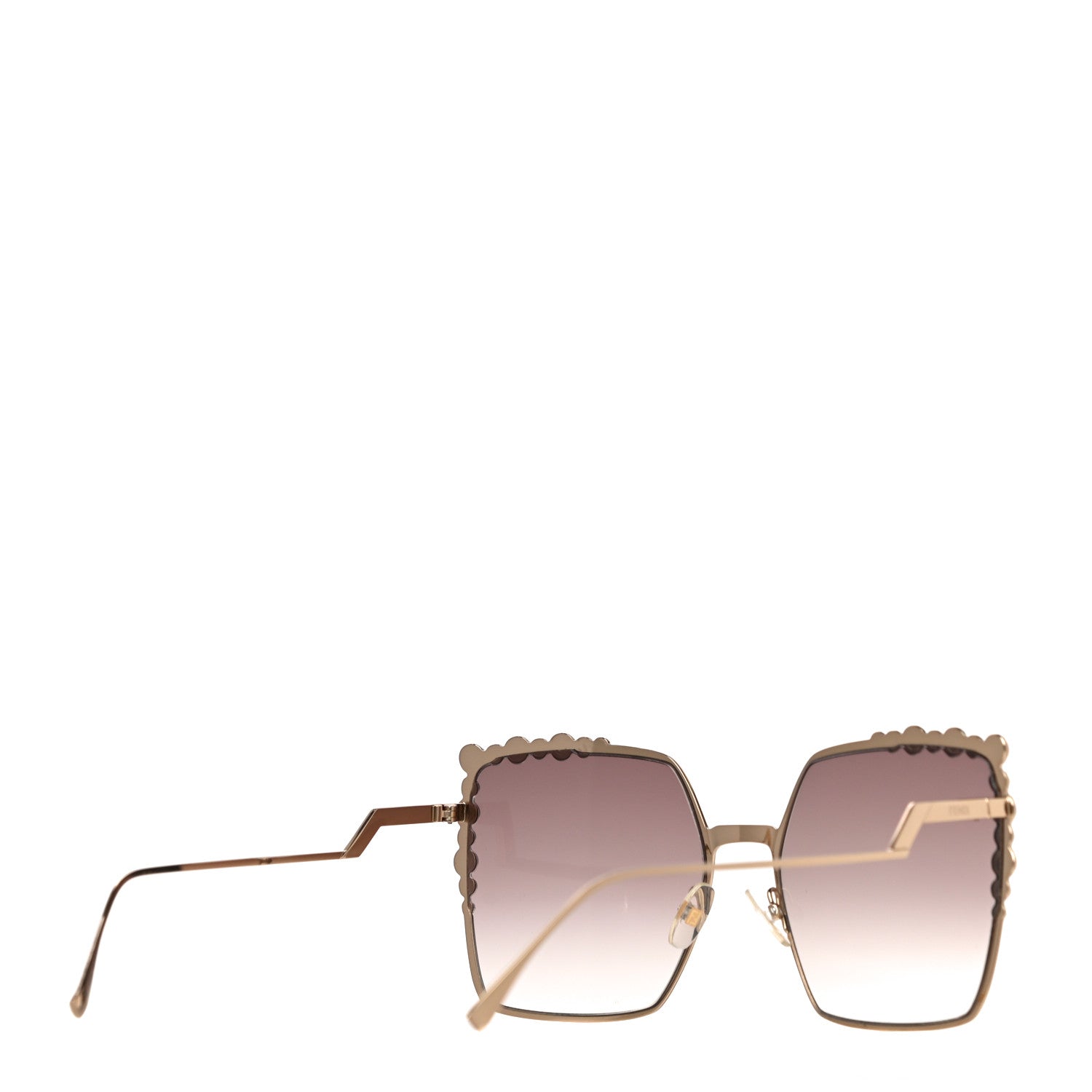 Fendi Square Dots Sunglasses FF 0259/S Gold 3 of 8