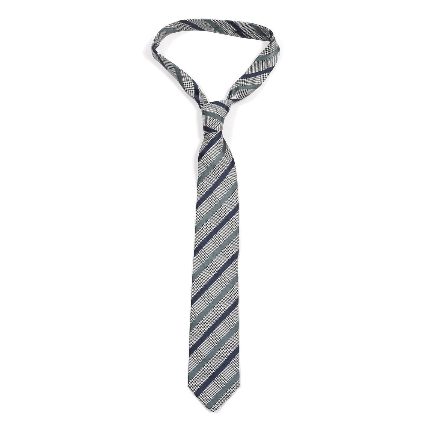 Silk Mens Checked Neck Tie