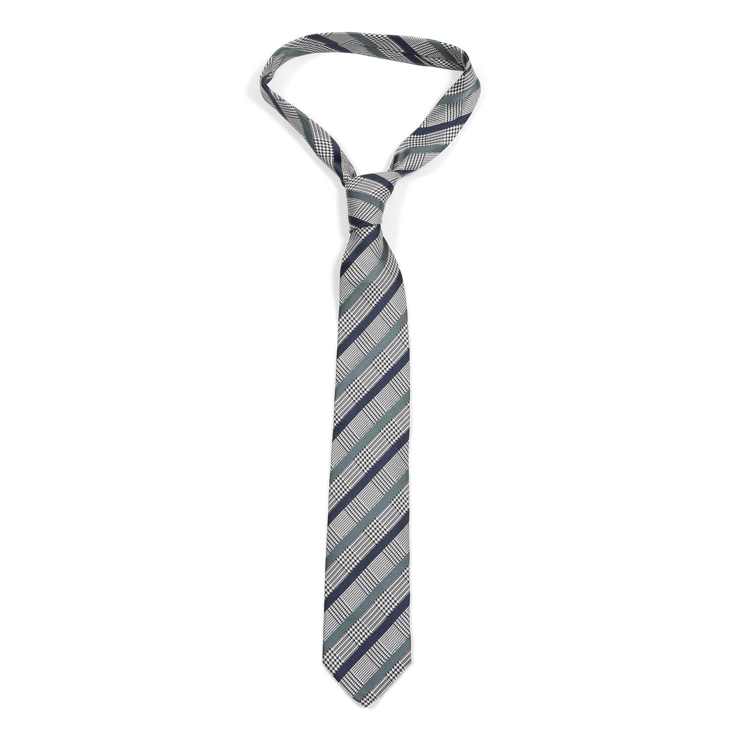 Hermes Silk Mens Checked Neck Tie 1 of 6