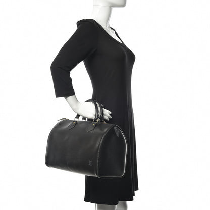 Louis Vuitton Epi Speedy 30 Black 2 of 14