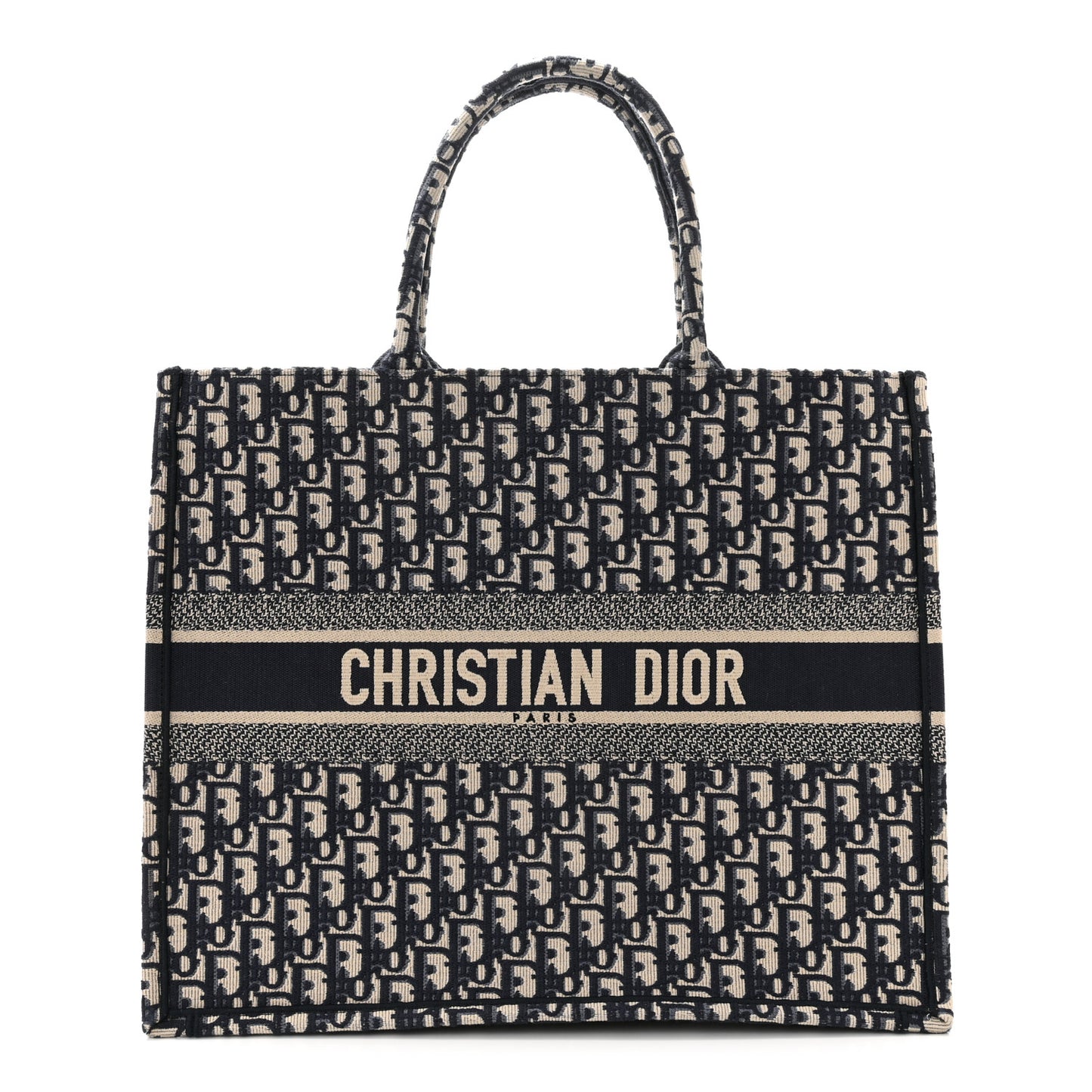 Oblique Large Book Tote Blue Multicolor