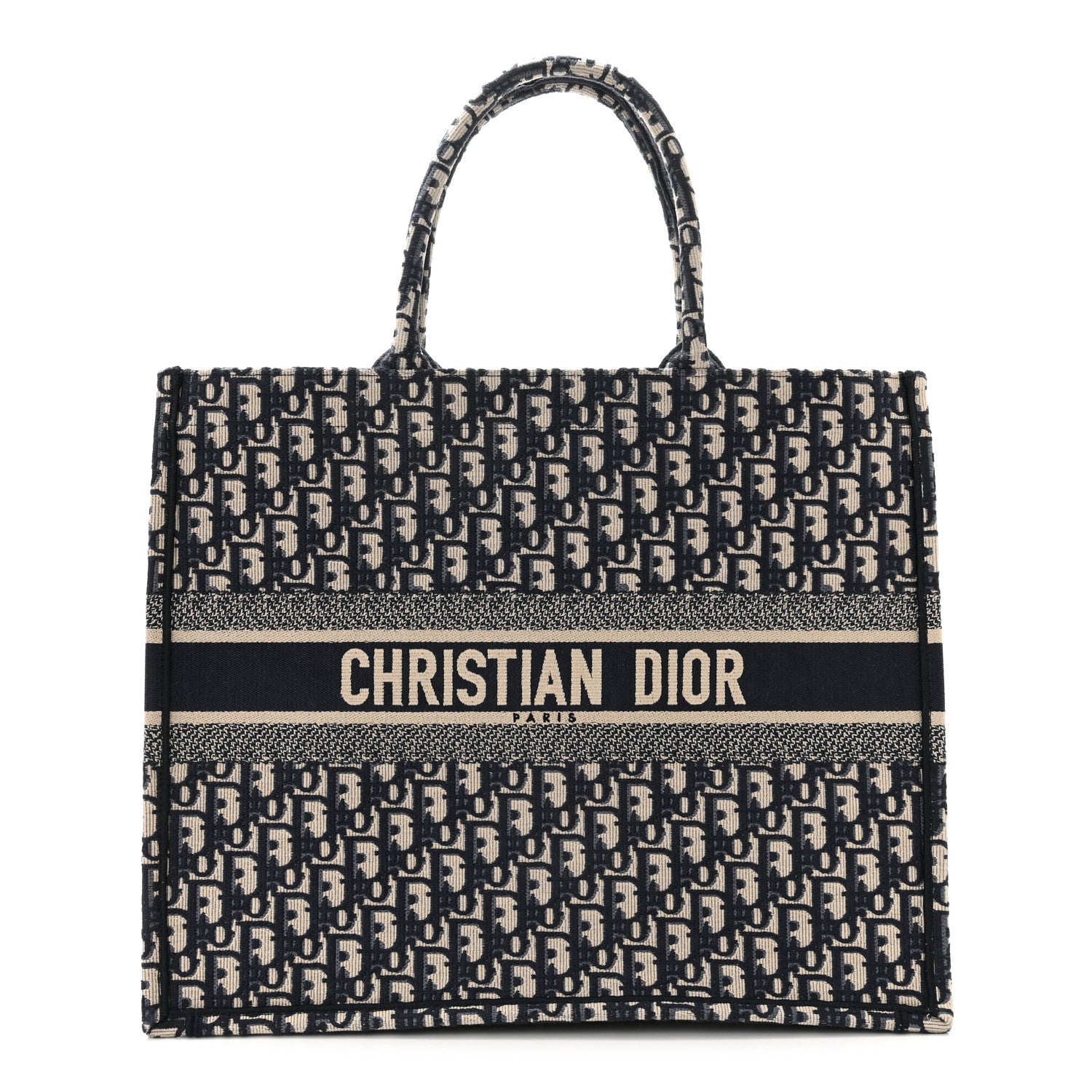 Christian Dior Oblique Large Book Tote Blue Multicolor 1 of 10