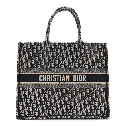 Christian Dior Oblique Large Book Tote Blue Multicolor 1 of 10