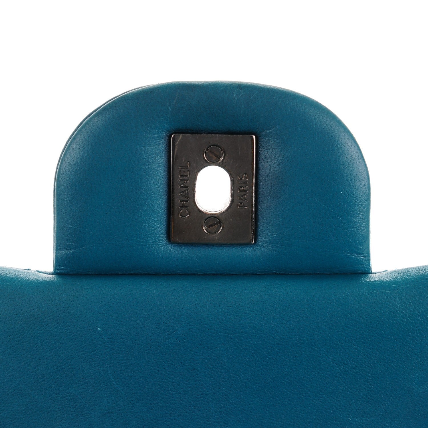 Chanel Lambskin Maxi Double Flap Turquoise 6 of 12