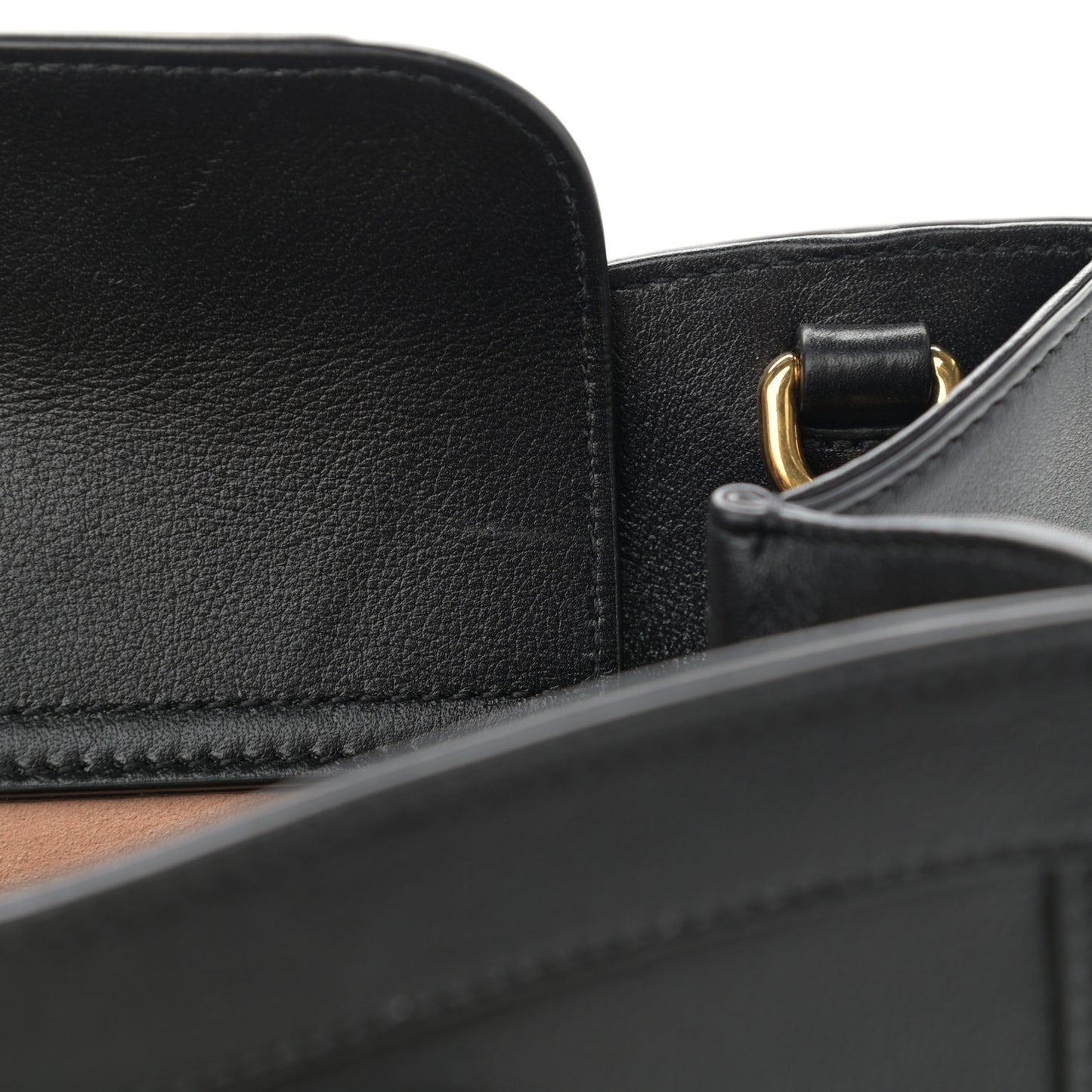 Calfskin Small Diana Tote Bag Black Yellow Fluo