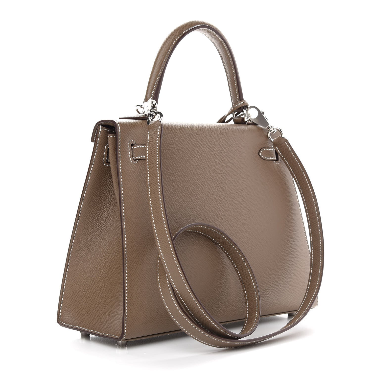 Hermes Epsom Kelly Sellier 25 Etoupe 3 of 11