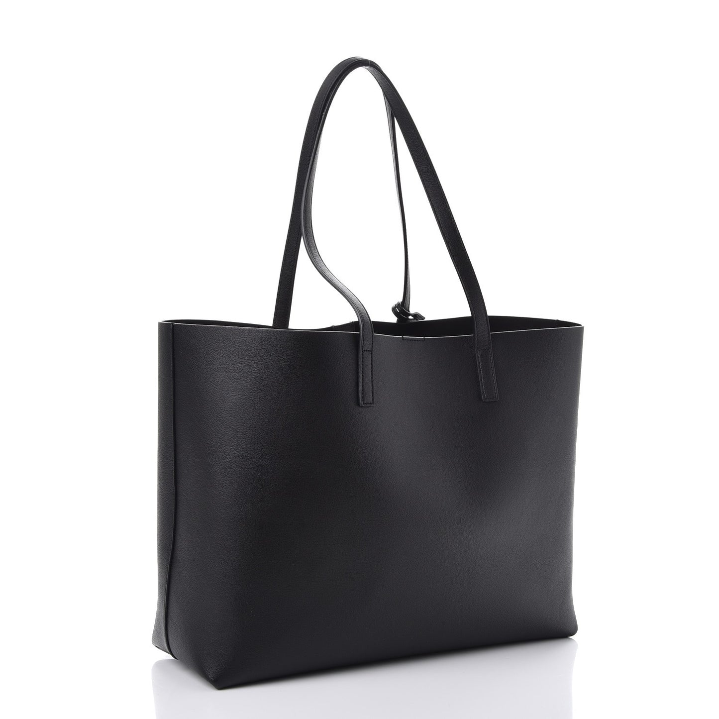 Calfskin Large Shopping Tote Black