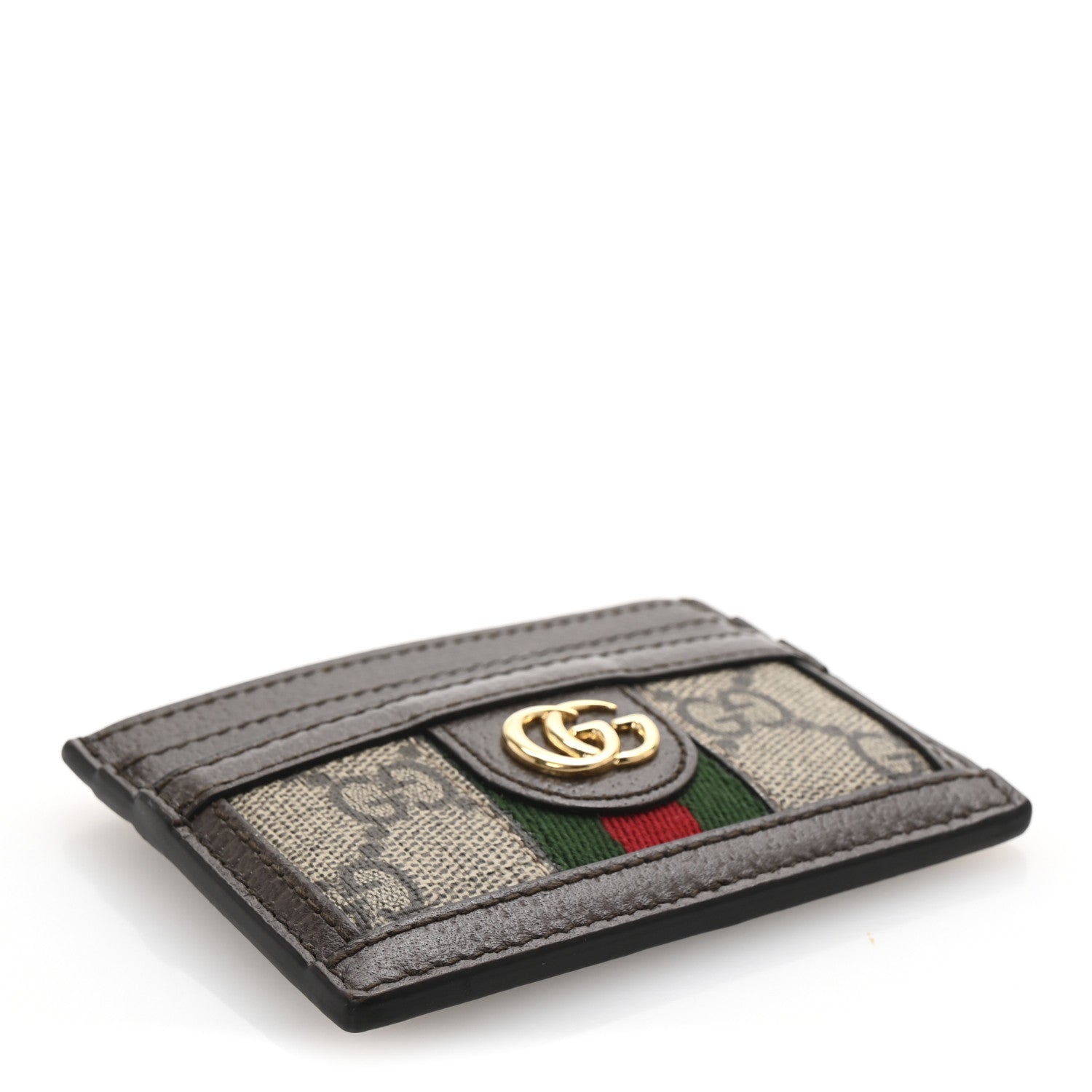 Gucci GG Supreme Monogram Ophidia Card Holder Brown 4 of 7