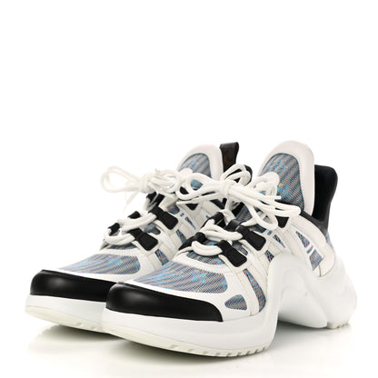 Louis Vuitton Calfskin Pop LV Archlight Sneakers 41 Blue 3 of 9