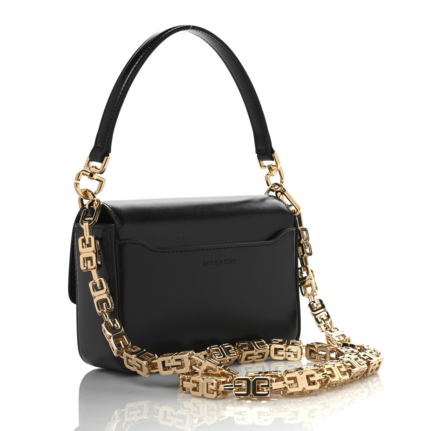 Givenchy Box Calfskin Small 4G Cube Chain Shoulder Bag Black 2 of 8