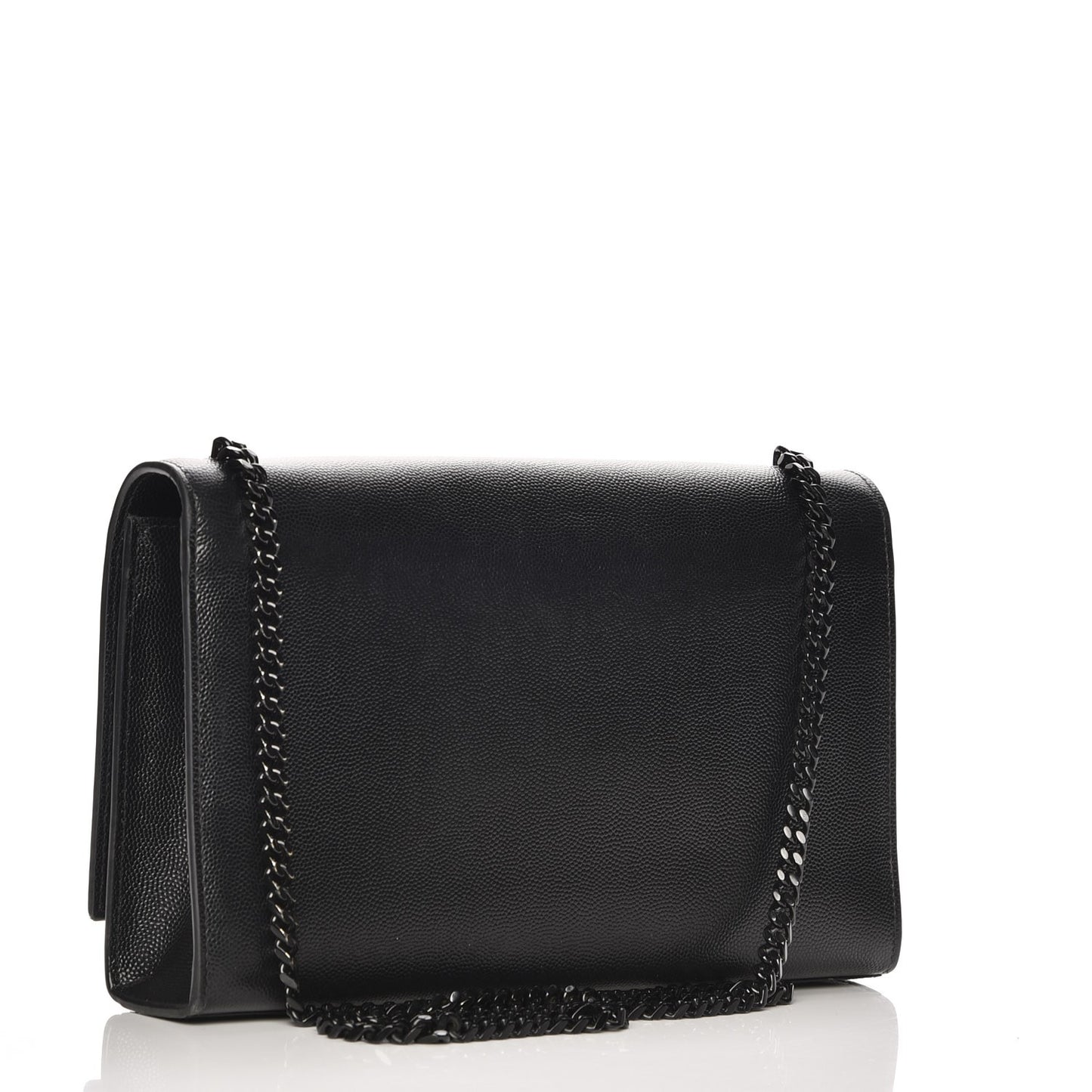 Grain De Poudre Medium Classic Monogram Kate Satchel Black