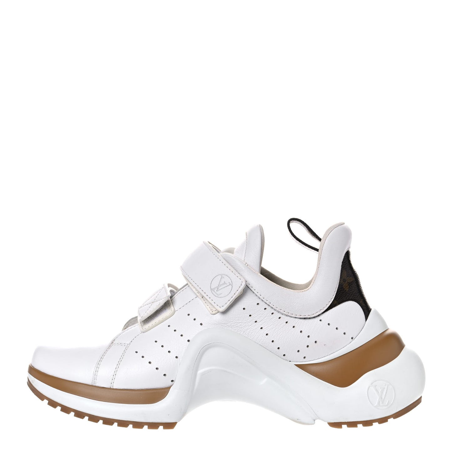 Calfskin Monogram Velcro LV Archlight Sneakers 41 White