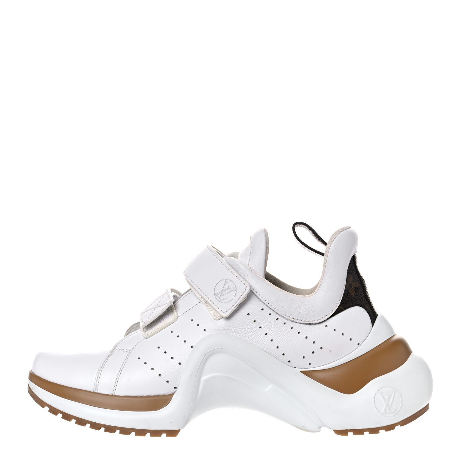 Louis Vuitton Calfskin Monogram Velcro LV Archlight Sneakers 41 White 1 of 19