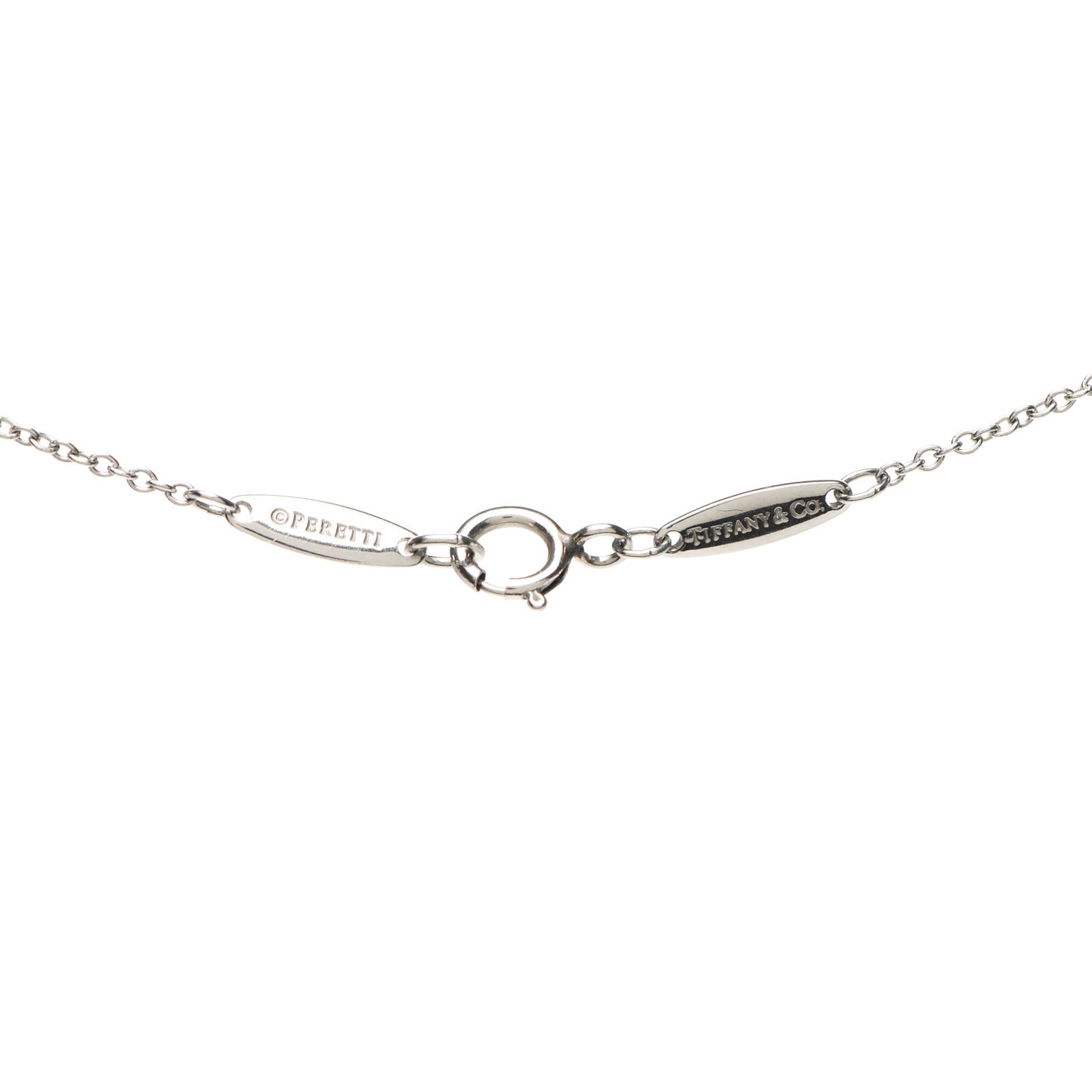 Platinum Diamond .14ct Elsa Peretti Diamonds by the Yard Pendant Necklace