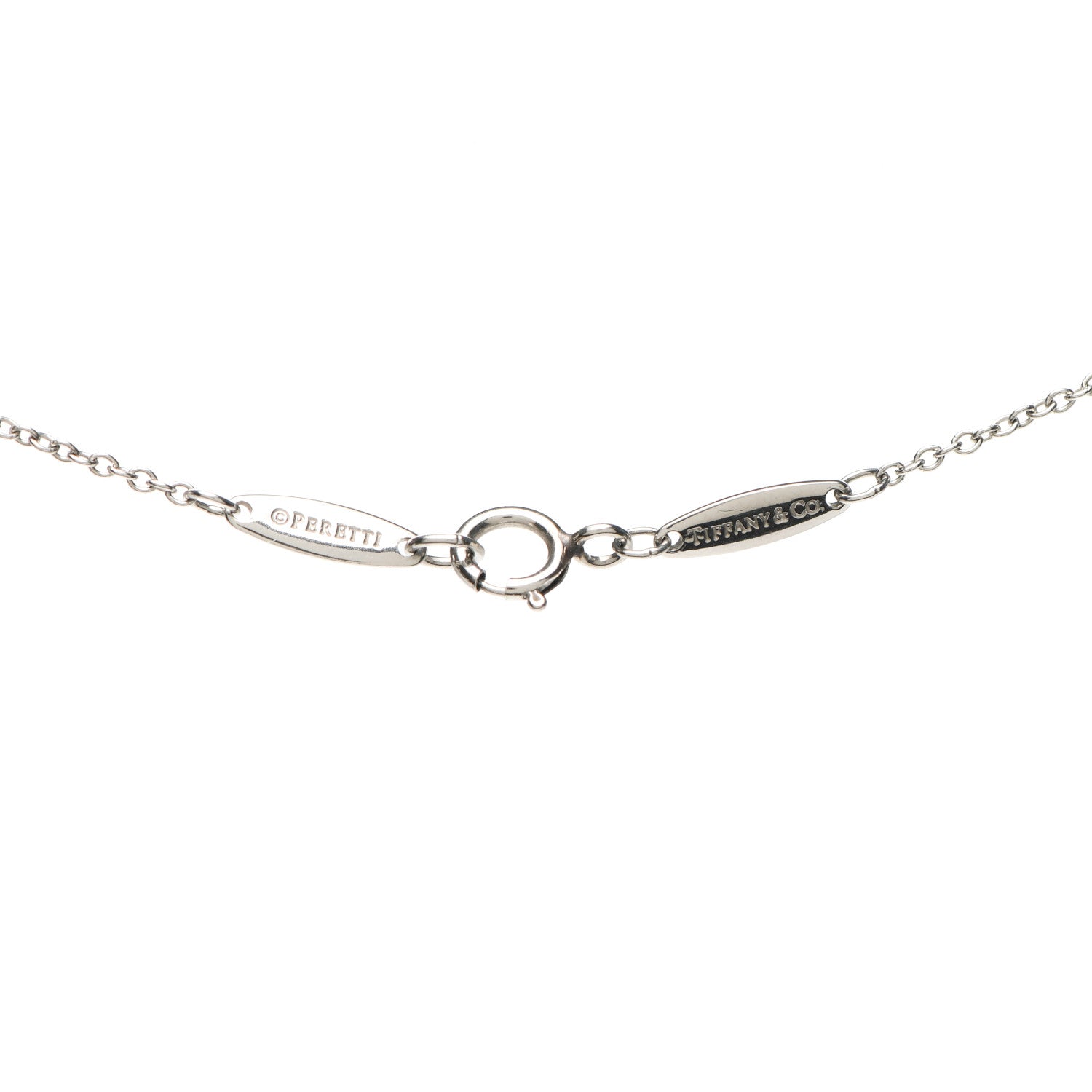 Tiffany Platinum Diamond .14ct Elsa Peretti Diamonds by the Yard Pendant Necklace 4 of 5
