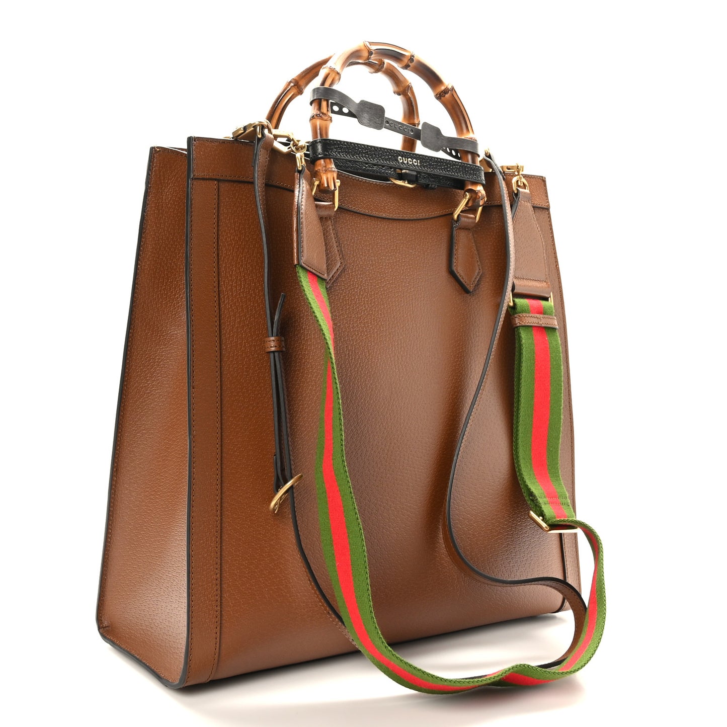 Wonka Grain Calfskin Large Diana Tote Bag Cuir Black