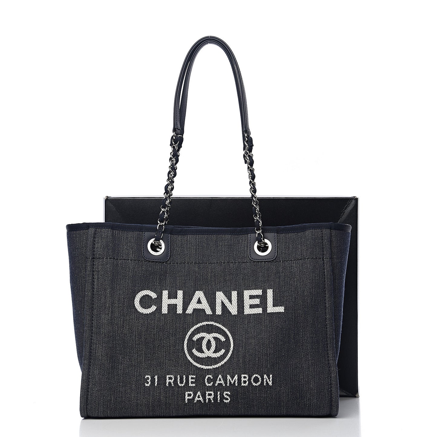 Canvas Small Deauville Tote Blue
