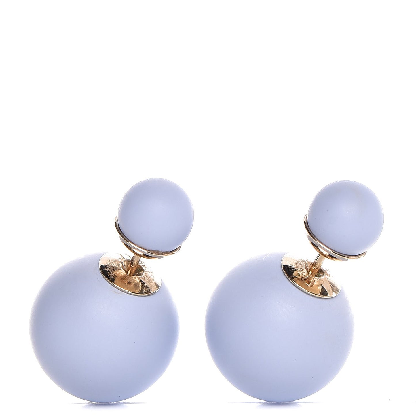 Mise En Dior Tribal Earrings Matte Blue