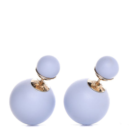 Christian Dior Mise En Dior Tribal Earrings Matte Blue 1 of 3