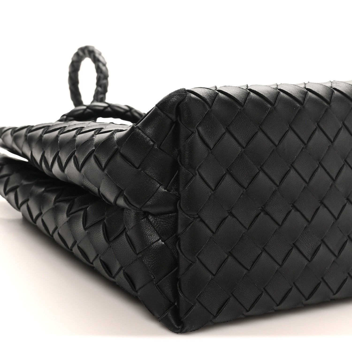 Bottega Veneta Nappa Intrecciato Medium Andiamo Shoulder Bag Black 8 of 9