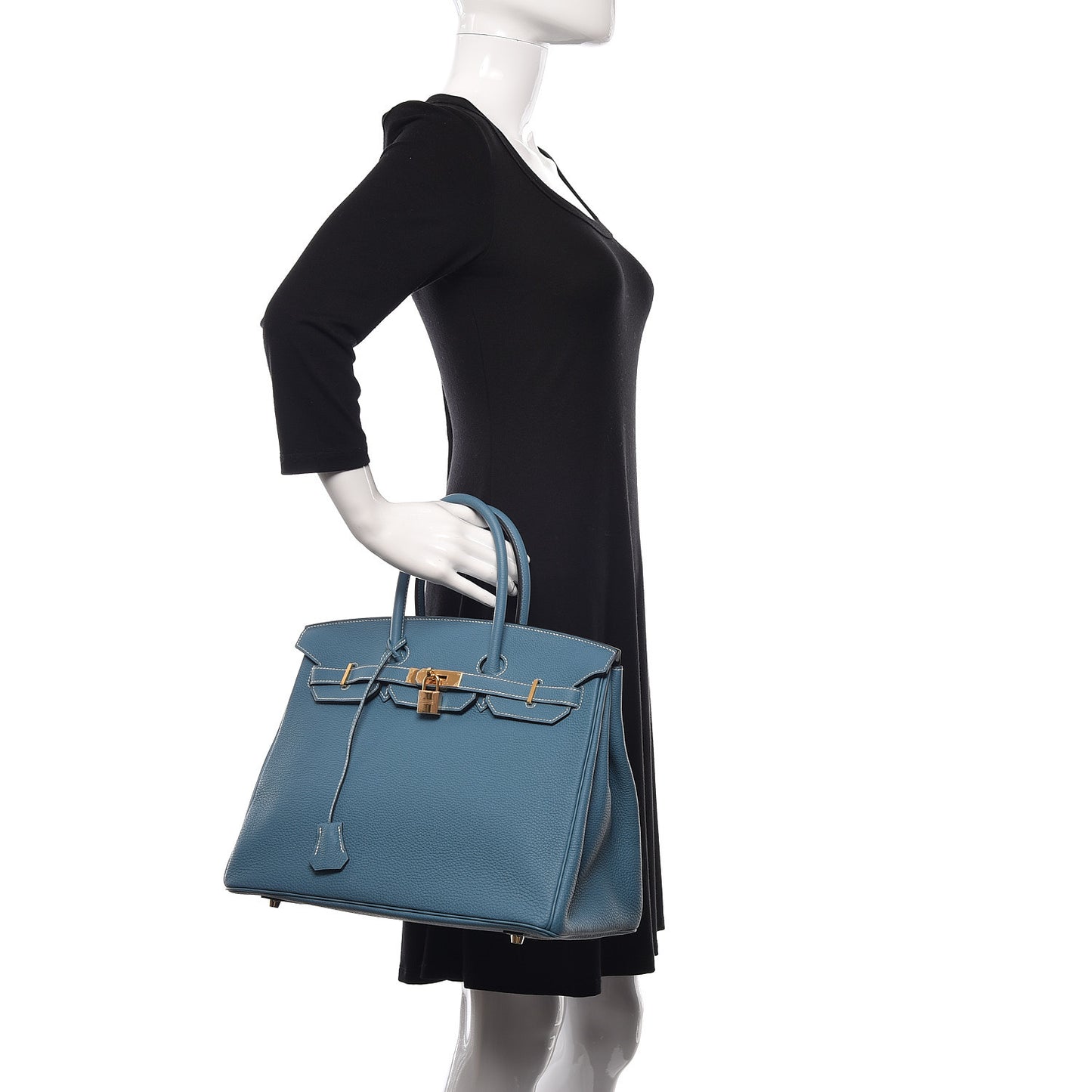 Togo Birkin 35 Blue Jean