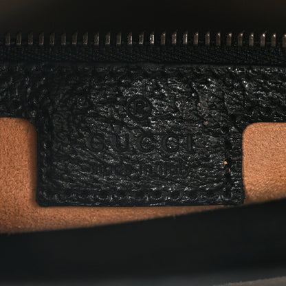 Gucci Textured Dollar Calfskin Web Medium Diana Tote Bag Black Dusty Grey Black Dusty Grey 6 of 11