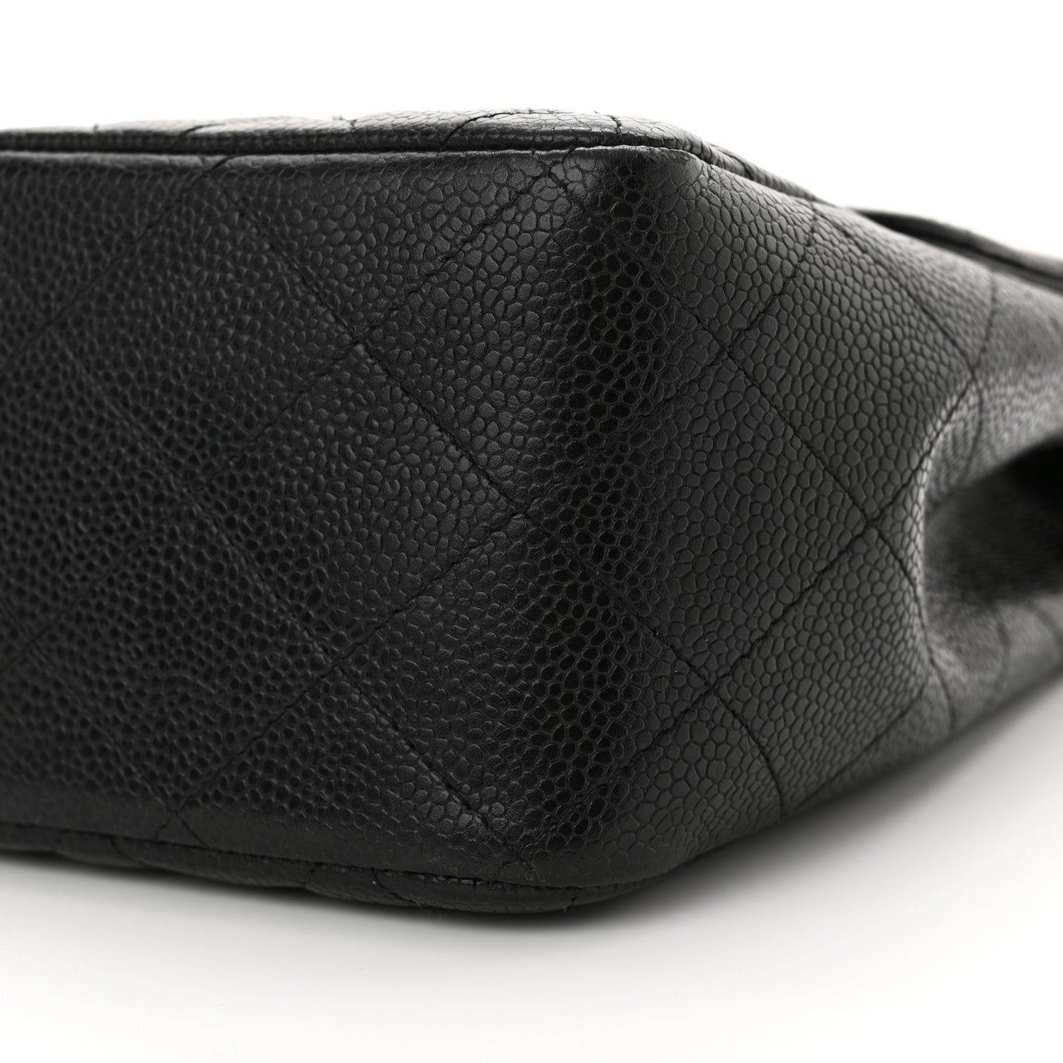 Chanel Caviar Quilted Jumbo Single Flap Black 11 of 13