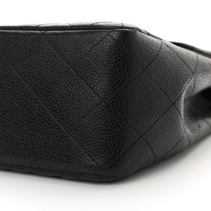 Chanel Caviar Quilted Jumbo Single Flap Black 11 of 13