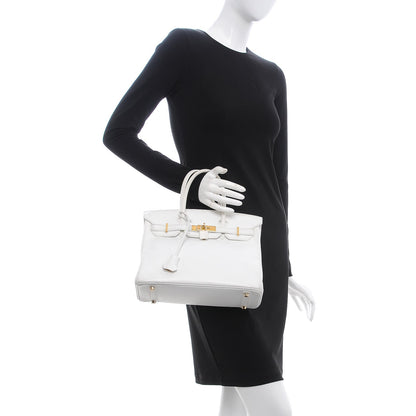 Hermes Epsom Birkin 30 White 2 of 50