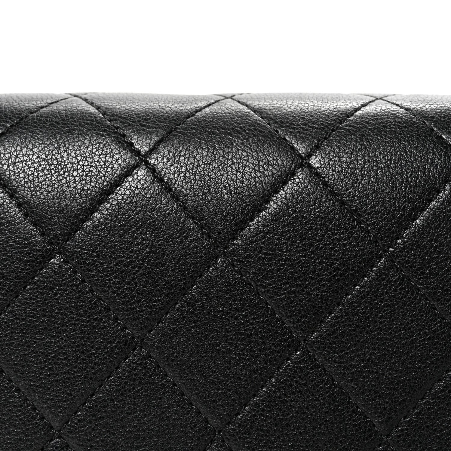 Chanel Grained Calfskin Quilted Large Label Click Flap Bag Black 8 of 10