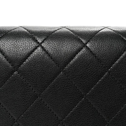Chanel Grained Calfskin Quilted Large Label Click Flap Bag Black 8 of 10