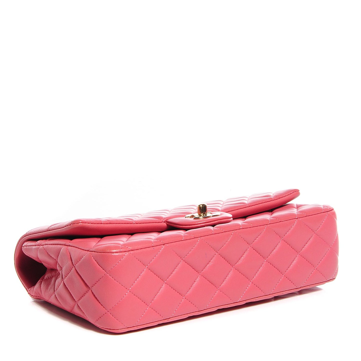 Lambskin Quilted Valentine Charms Medium Single Flap Pink