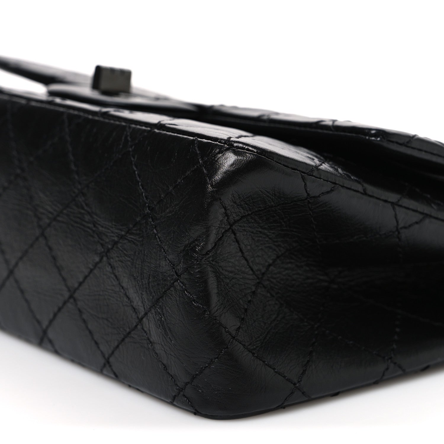 Chanel Aged Calfskin Quilted 2.55 Reissue 225 Flap So Black 9 of 9
