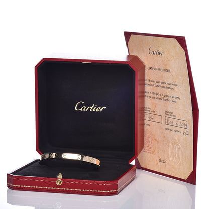Cartier 18K Yellow Gold LOVE Cuff Bracelet 19 5 of 5