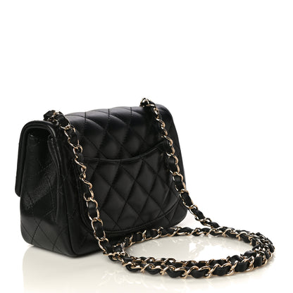 Chanel Lambskin Quilted Mini Square Flap Black 3 of 17