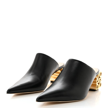 Loewe Calfskin Anagram Mules 37 Black 3 of 8