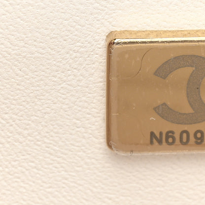 Chanel Lambskin Enamel Quilted Mini Coco Hearts Square Flap White 6 of 7