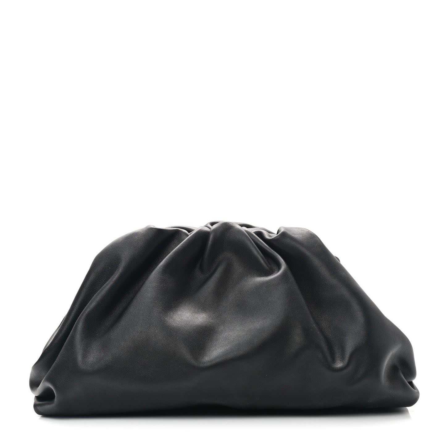 Smooth Butter Calf The Pouch Oversized Clutch Black