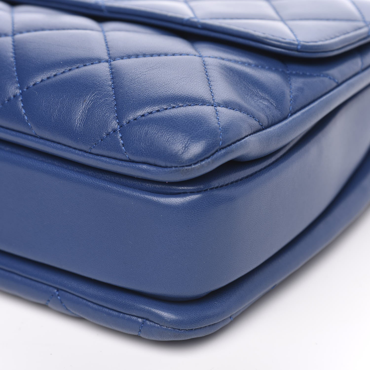 Chanel Lambskin Quilted Medium Trendy CC Flap Dual Handle Bag Blue 10 of 15