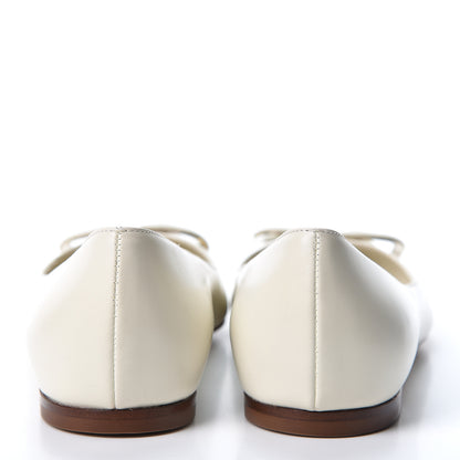 Valentino Garavani Nappa Vlogo Flats 37 Light Ivory 5 of 11
