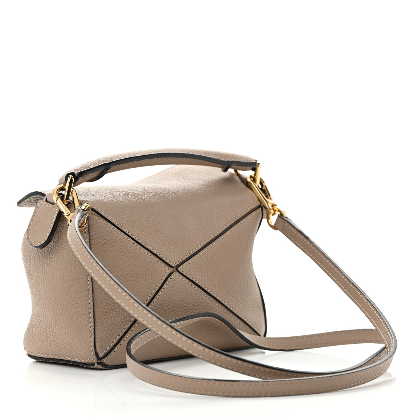 Calfskin Mini Puzzle Bag Sand